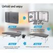 ALFORDSON Massage Table 3 Fold 75cm Foldable Portable Aluminium Lift Up Bed Desk