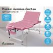 ALFORDSON Massage Table 3 Fold 75cm Foldable Portable Aluminium Lift Up Bed Desk