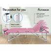 ALFORDSON Massage Table 3 Fold 75cm Foldable Portable Aluminium Lift Up Bed Desk