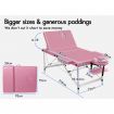 ALFORDSON Massage Table 3 Fold 75cm Foldable Portable Aluminium Lift Up Bed Desk