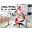 ALFORDSON Gaming Office Chair Extra Large Pillow Racing Executive Footrest Seat Pink & White