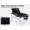 ALFORDSON Massage Table 3 Fold 85cm Foldable Portable Aluminium Lift Up Bed Desk