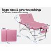 ALFORDSON Massage Table 3 Fold 85cm Portable Aluminium Waxing Bed Therapy