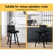 ALFORDSON 2x Wooden Bar Stools Bailey Kitchen Swivel Dining Chair ALL BLACK