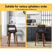 ALFORDSON 2x Wooden Bar Stools Eden Kitchen Barstools Swivel Dining Chair BLACK