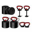 BLACK LORD Kettlebell Set 20kg Adjustable Weight Lifting Dumbbell Push Up Gym