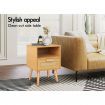 ALFORDSON 2x Bedside Table Nightstand Side Storage Cabinet Scandinavian Rattan