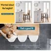 ALFORDSON 4x Bar Stools Portia Kitchen Swivel Chair Leather Gas Lift WHITE