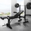 Black Lord Weight Bench 8in1 Press Multi-Station Fitness Home Gym Equipment Flat Bench