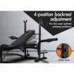 Black Lord Weight Bench 8in1 Press Multi-Station Fitness Home Gym Equipment Flat Bench