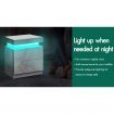 ALFORDSON 2x Bedside Table RGB LED Nightstand 2 Drawers 4 Side High Gloss White