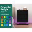 ALFORDSON 2x Bedside Table RGB LED Nightstand 3 Drawers 4 Side High Gloss Black