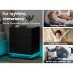 ALFORDSON 2x Bedside Table RGB LED Nightstand 3 Drawers 4 Side High Gloss Black
