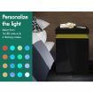 ALFORDSON 2x Bedside Table RGB LED Nightstand 3 Drawers 4 Side High Gloss Black