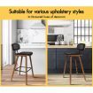 ALFORDSON 4x Wooden Bar Stools Mabel Kitchen Dining Chair Wood Vintage BLACK