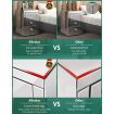 ALFORDSON 2x Mirrored Bedside Table Cabinet Nightstand Side End Table Drawers