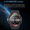 Newest 2 in 1 Men Smart Watch With TWS Earbuds AMOLED Bluetooth Headset Smartwatch With Speaker Tracker Music Sports Watches Color Silver