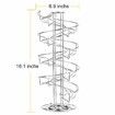 Spiral Design Metal Egg Skelter Dispenser Rack Storage Display Rack-Silver