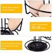 Spiral Design Metal Egg Skelter Dispenser Rack Storage Display Rack-Black