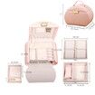 Jewelry Box 3 Tier Travel Jewelry Boxes Pu Leather Jewelry Handbag Organizer  Gift for Her Mother day Pink