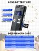 64GB Digital Voice Recorder,Tape Recorder Audio Recording Device with Playback,3072kbps Dictaphone Sound Recorder,Password,Support TF Expansion