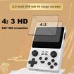 Handheld Retro Game Console 3.5 Inch IPS Screen Built-in 10000 Games PS1/PSP/GBA/GBC/BIN/FC/MD 16G+64G-Blue