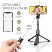 Selfie Stick Tripod with Fill Light,Aluminium Alloy Selfie Stick Tripod Stand & Phone Holder with Wireless Remote,Selfie Light for Live Streaming,Makeup,YouTube Video,Compatible with iOS/Android