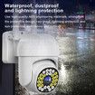 Security Camera With Spotlights Color Night Vision Wired Surveillance Camera Wireless Wifi Plug-In Smart Home Cameras