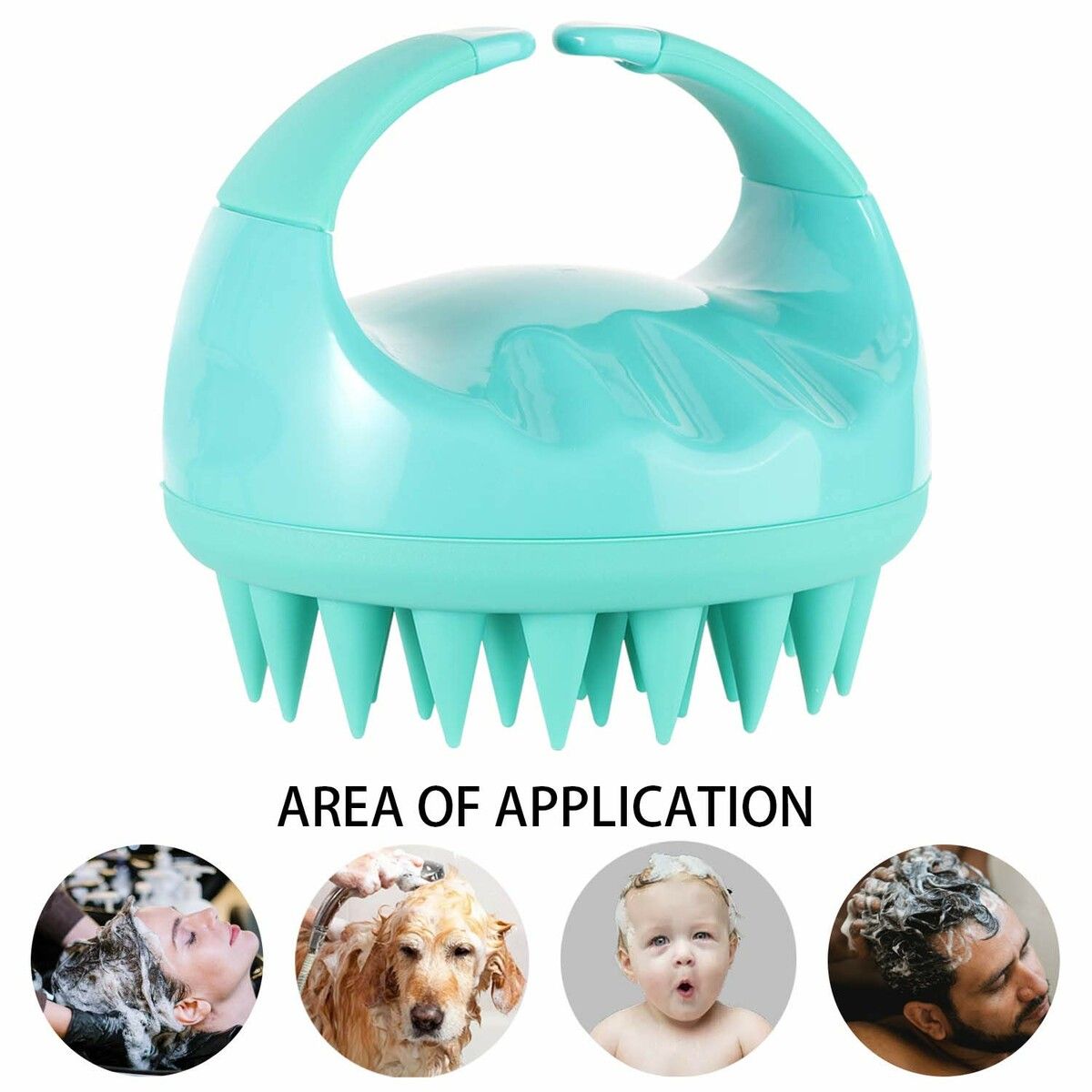 Hair Scalp Massager Shampoo Brush Silicone Scalp Scrubber for Washing Brush