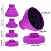 Universal Collapsible Hair Dryer Diffuser Attachment, Fit Most of blow Dryers PurplePurple