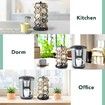 Coffee Pod Carousel,Compatible with K-Cups,35 Pack Storage,Spins 360-Degrees,Lazy Susan Platform,Modern Black Design,Home or Office Kitchen Counter Organizer