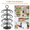 Coffee Pod Holder,Coffee Pod Storage Compatible with K-Cups(36 Pods),Kitchen Detachable Coffee Pod Organizer for Countertop,Spins 360-Degrees Coffee Pod Carousel