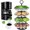 Coffee Pod Holder,Coffee Pod Storage Compatible with K-Cups(36 Pods),Kitchen Detachable Coffee Pod Organizer for Countertop,Spins 360-Degrees Coffee Pod Carousel