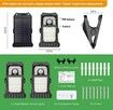 5 LED Solar Outdoor Motion Sensor Clip Lights Weatherproof Energy Efficient Garden Security Light 1 Pack