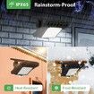5 LED Solar Outdoor Motion Sensor Clip Lights Weatherproof Energy Efficient Garden Security Light 1 Pack