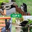 5 LED Solar Outdoor Motion Sensor Clip Lights Weatherproof Energy Efficient Garden Security Light 1 Pack