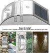 LED Solar Light Outdoor Waterproof Wireless Motion Sensor Light (Silver Shell-White)