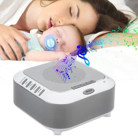Ocean Lullaby Soothing Baby Rain White Noise USB Rechargeable Travel Children Natural Sleep Sound Machine Nightlight Office