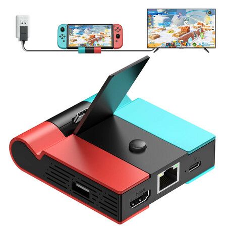 Portable Switch Dock USB Type C to HDMI Conversion Cable for TV Docking  Mode Compatible with Nintendo Switch, Steam Deck - AliExpress