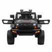 Kids Electric Car Parental Remote Control Ride On Truck Toy Jeep 12V Vehicle Spring Suspension LED AUX Port Black