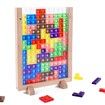 Russian Blocks Puzzle Brain Teasers Toy, Intelligent Colorful 3D Plastic Blocks Game ?Educational Montessori Toys Gift for Kids Age 4-8 Years Old