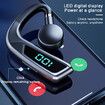 V18 Bone Conduction Headphones Bluetooth5.0 Earbuds With Earhooks With LED Digital Display Business Wireless Earphone For Phones Color Green