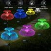 Double Layer Solar Jellyfish Lights 7 Color Changing Solar Garden Lights Waterproof Outdoor Flowers Lamp Courtyard Pathway Landscape Decor