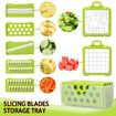 22Pc Set Multifunctional Vegetable Cutter Crusher Carrot Graters Potato Slicers Shredder Fruit Dicer Drain Basket Kitchen Tools