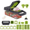 22Pc Set Multifunctional Vegetable Cutter Crusher Carrot Graters Potato Slicers Shredder Fruit Dicer Drain Basket Kitchen Tools