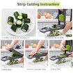 22Pc Set Multifunctional Vegetable Cutter Crusher Carrot Graters Potato Slicers Shredder Fruit Dicer Drain Basket Kitchen Tools