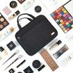 Large Hanging Travel Toiletry Bag,Portable Makeup Organizer,Cosmetic Holder for Brushes Set,Full-Sized Shampoo,Conditioner,Accessories (Black)