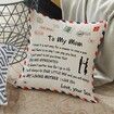 Son's Gift To My Mom Pillow Covers Envelope Decorative Square Throw Pillow Case For Mother's Day Birthday Valentines Gifts (For Mom)