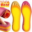 Self-heated Insoles Feet Massage Thermal Thicken Insole Memory Foam Shoe Pads Winter Warm Men Women Sports Shoes Pad Accessories Color Yellow Size 45-46