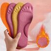 Self-heated Insoles Feet Massage Thermal Thicken Insole Memory Foam Shoe Pads Winter Warm Men Women Sports Shoes Pad Accessories Color Yellow Size 45-46